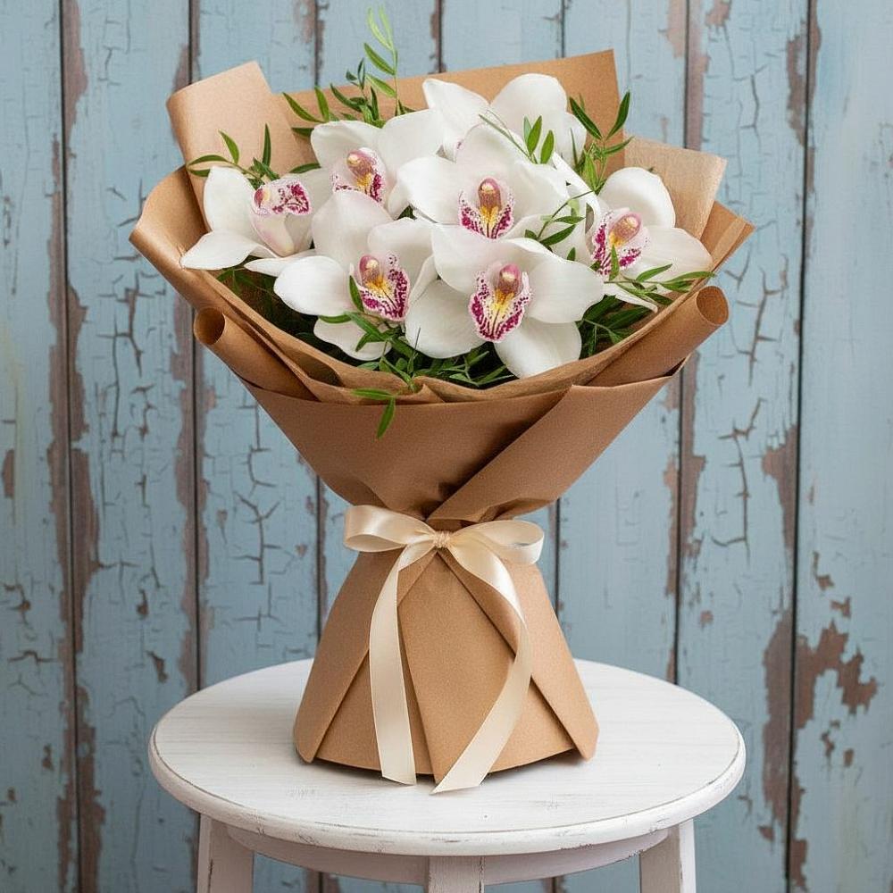 Букет цветов из: Орхидеи и Розы в Вольске