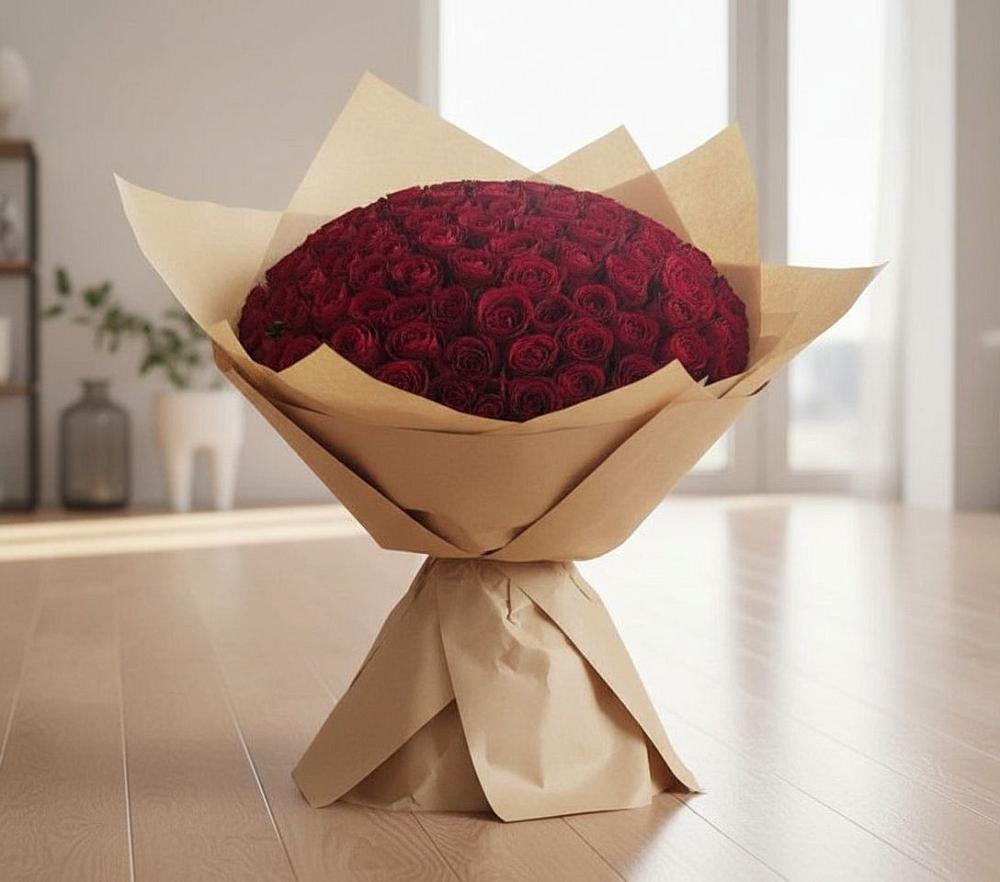 Букет 101 Красная роза в Вольске