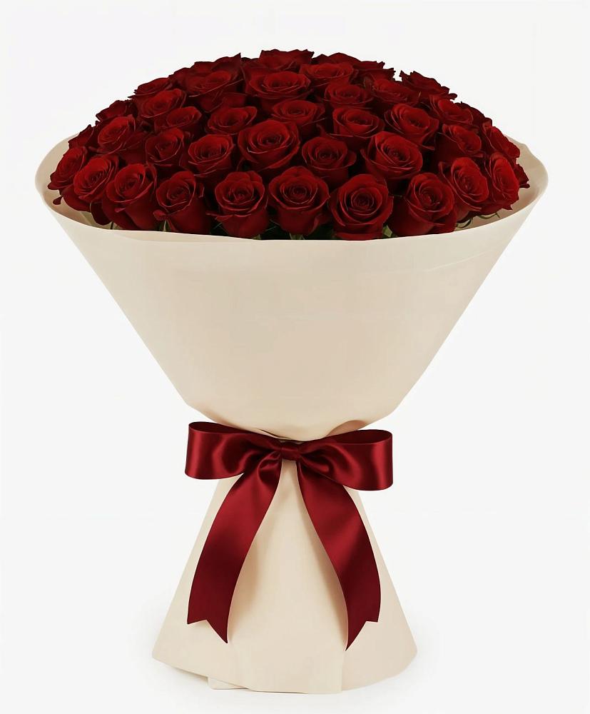 Букет 101 Бордовая роза Блэк Бакарра в Вольске