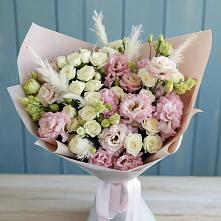 Букет цветов из:  Альстромерии и Розы в Вольске